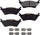 Brakes GYD1602 Truck and SUV Carbon Ceramic Rear Disc Brake Pads Set Vehicle Replacement Part for Ford F-150 2019-2012