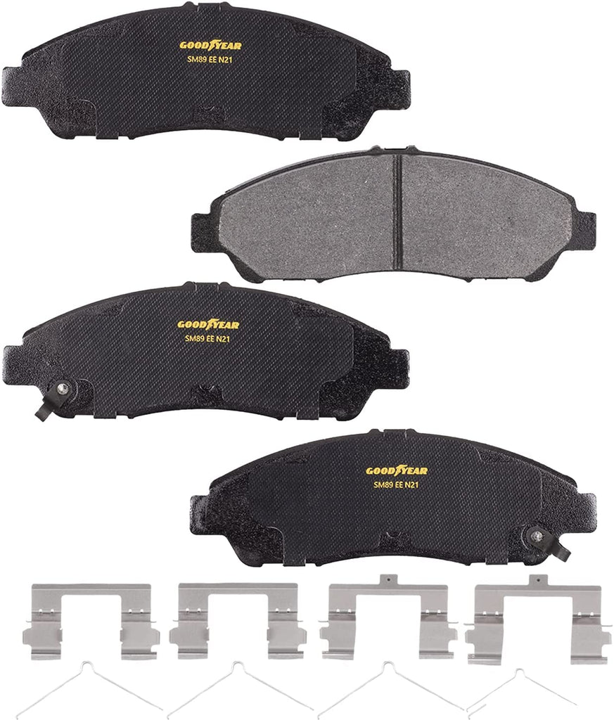 Front Brake Rotors & Carbon-Ceramic Pads Kit for Acura MDX RLX ZDX Honda Pilot