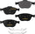 Front Ceramic Brake Pads for Ford Fiesta Focus Transit Connect Goodyear GYD970