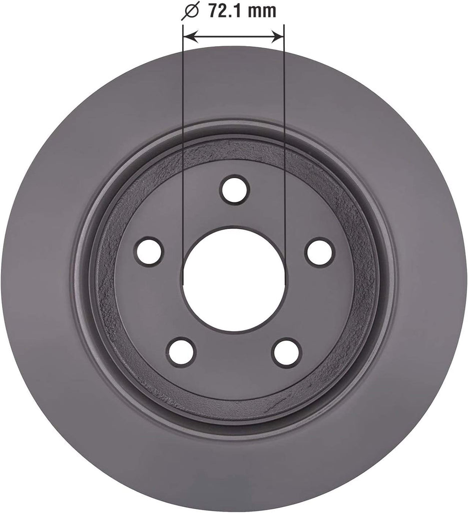 214628GY Truck and SUV Premium Antiox Coated Rear Brake Rotor Automotive Replacement Part for Wrangler 2007-2017 & Wrangler JK 2018