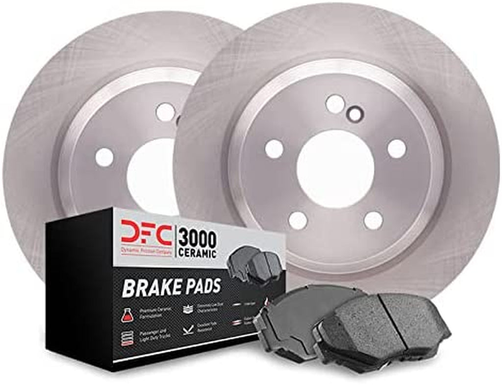 Front -  Brake Rotors with 3000 Ceramic Brake Pads and Hardware Kit 6312-03096