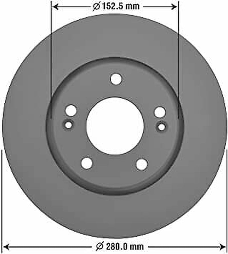 Front Brake Rotors Ceramic Pads Kit for 11-12 Hyundai Elantra Goodyear PRK3620F