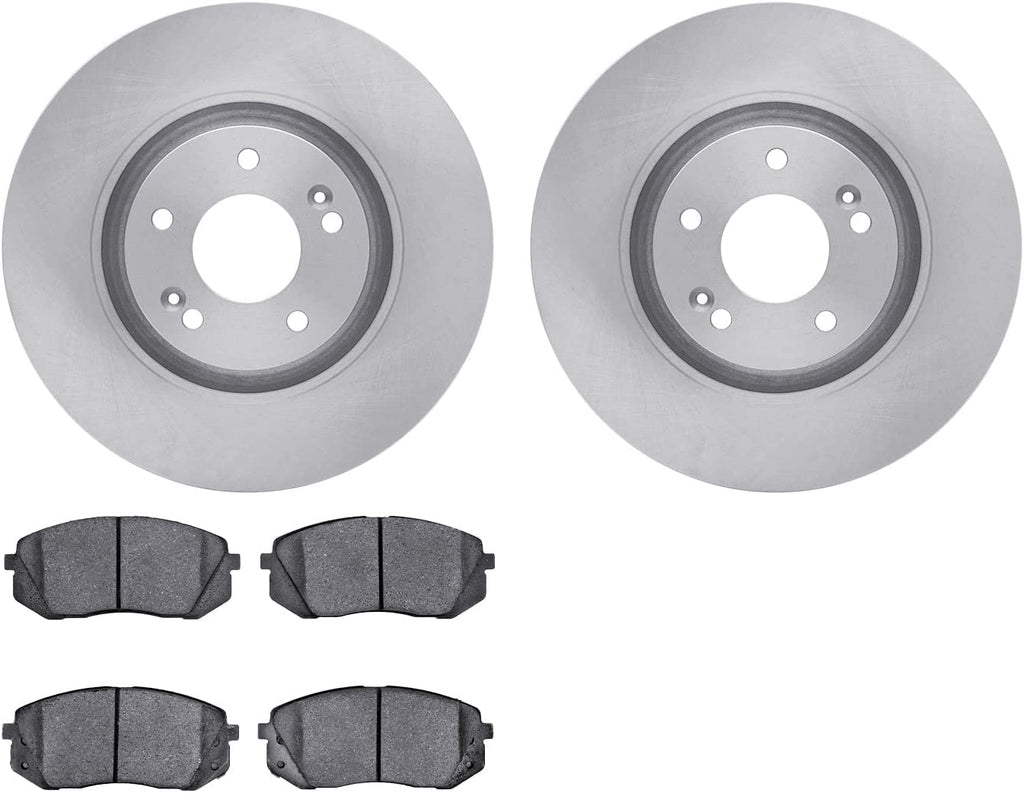 Front Brake Rotors with 5000 Advanced Brake Pads 6502-03116