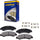 GYD1444 Premium Ceramic Automotive Front Disc Brake Pads Set Vehicle Replacement Part for Hyundai Sonata and Kia Optima, 2011 to 2014