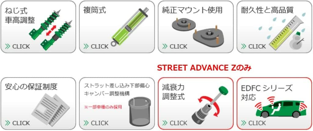GSM56-81SS2 Coil over (04-11 Mazda RX-8 SE3P Street Basis Z)