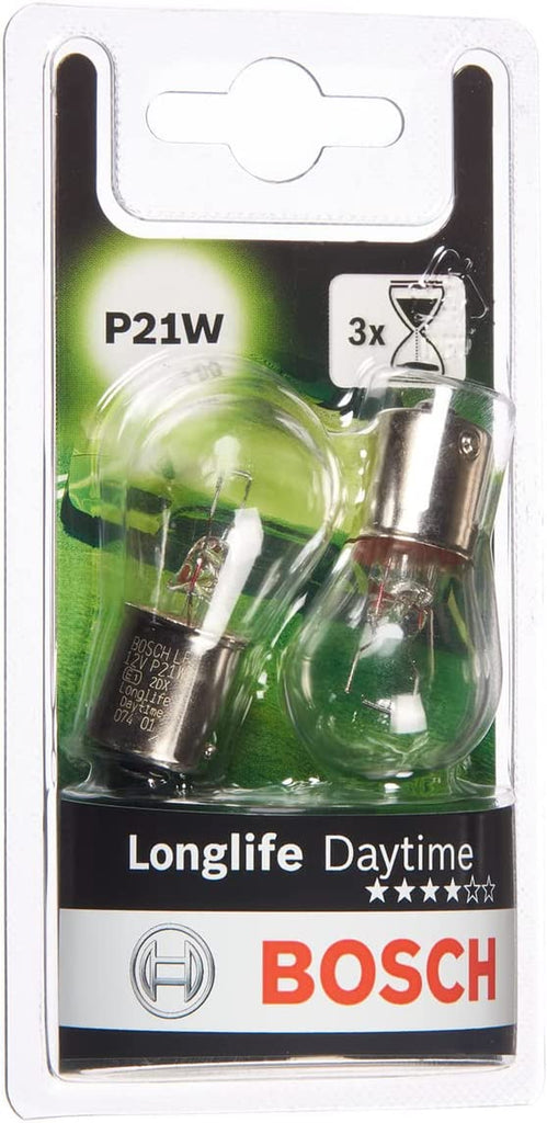 P21W (382) Longlife Daytime Car Light Bulbs - 12 V 21 W Ba15S - 2 Bulbs