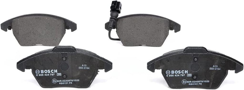 Disc Brake Pads SET Front Rear Axle Compatible with Audi A1 A3 SEAT SKODA VW 03-