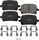 GYD707 Premium Ceramic Automotive Front Disc Brake Pads Set Vehicle Replacement Part for Lexus, Toyota Avalon, Camry, and Solara