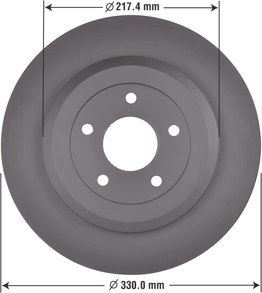 Rear Brake Rotors Ceramic Pads Kit for Ford Taurus Mercury Sable & More Goodyear