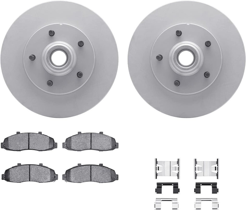 Front Geospec Brake Rotors with Heavy Duty Brake Pads Includes Hardware 4212-99123