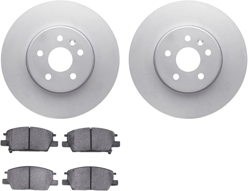 Front Geospec Brake Rotors with 5000 Advanced Brake Pads 4502-45066
