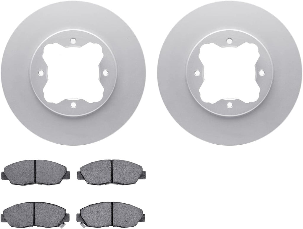 Front Geospec Brake Rotors with 5000 Advanced Brake Pads 4502-59102