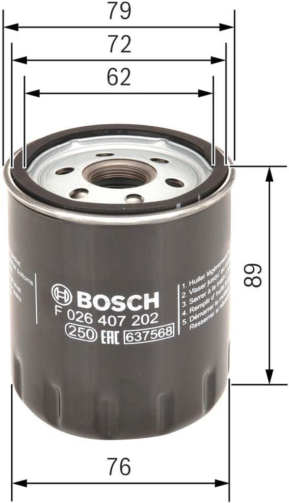 CAR OIL FILTER P7202 - F026407202