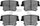 3000 Semi-Metallic Brake Pads 1311-1057-10-Rear Set for 2006-2008 Dodge Magnum, 2006-2014 Dodge Charger