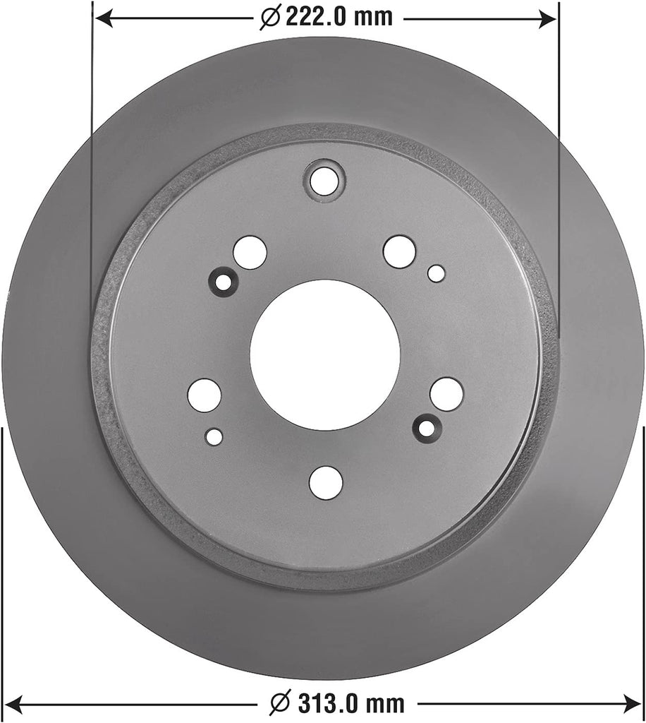 Rear Brake Rotors & Ceramic Pads for 2005-2010 Honda Odyssey Goodyear PRK59795R