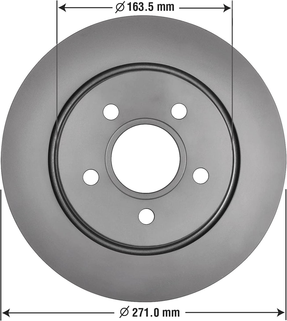 Rear Brake Rotors & Ceramic Pads Kit for 2012-2018 Ford Focus
