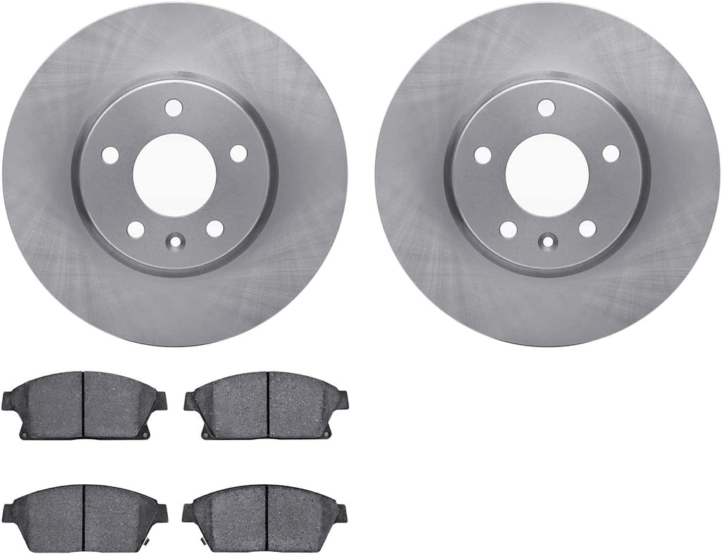 Front Brake Rotors with 5000 Advanced Brake Pads 6502-45169