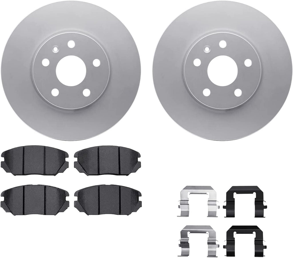 Front Geospec Brake Rotors with 5000 Advanced Brake Pads Includes Hardware 4512-45052