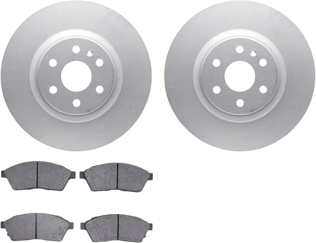 Front Geospec Brake Rotors with 5000 Advanced Brake Pads 4502-46128