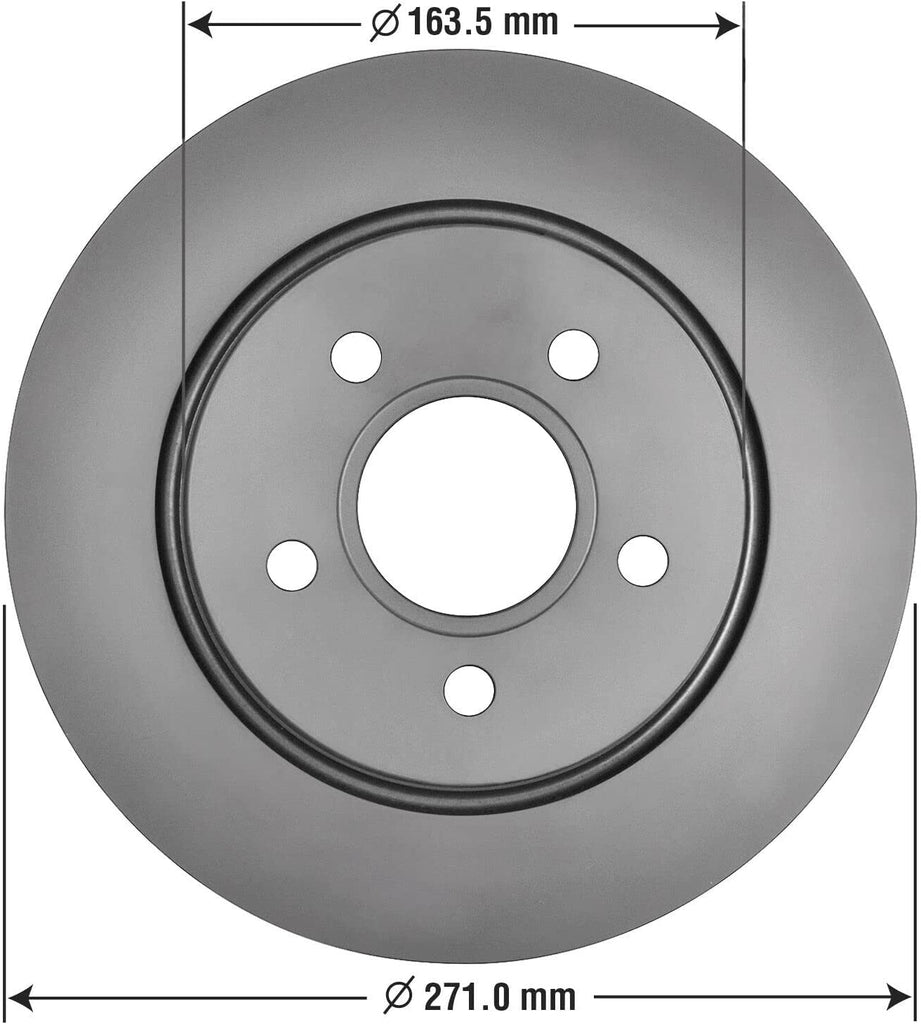 Rear Brake Rotors & Ceramic Pads Kit for 2012-2018 Ford Focus