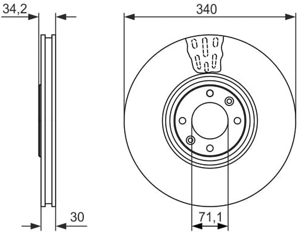 0 986 479 093 Brake Disc