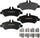 Brakes GYD1317 Truck & SUV Carbon Ceramic Rear Disc Brake Pads Set Vehicle Replacement Part for Dodge Sprinter, Freightliner Sprinter & More