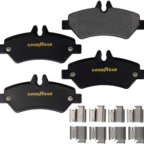 Brakes GYD1317 Truck & SUV Carbon Ceramic Rear Disc Brake Pads Set Vehicle Replacement Part for Dodge Sprinter, Freightliner Sprinter & More