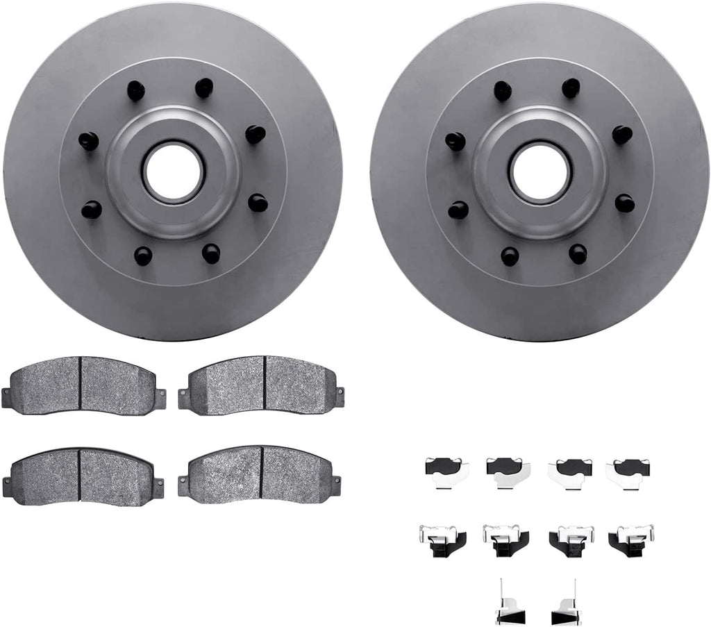 Front Geospec Brake Rotors with Heavy Duty Brake Pads Includes Hardware 4212-99190