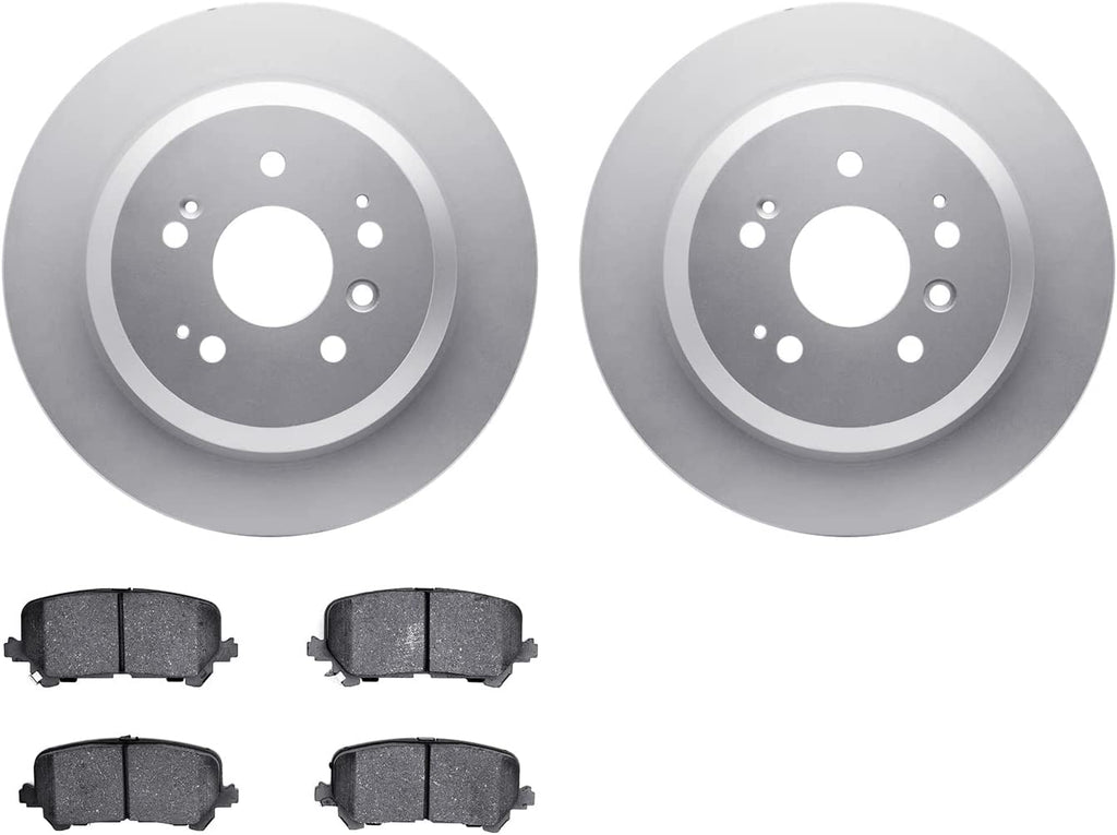 Rear Geospec Brake Rotors with 5000 Advanced Brake Pads 4502-59184
