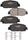 Premium Front Brake Pads for 2018-2019 Honda Accord 2017-2021 HRV Goodyear D1654