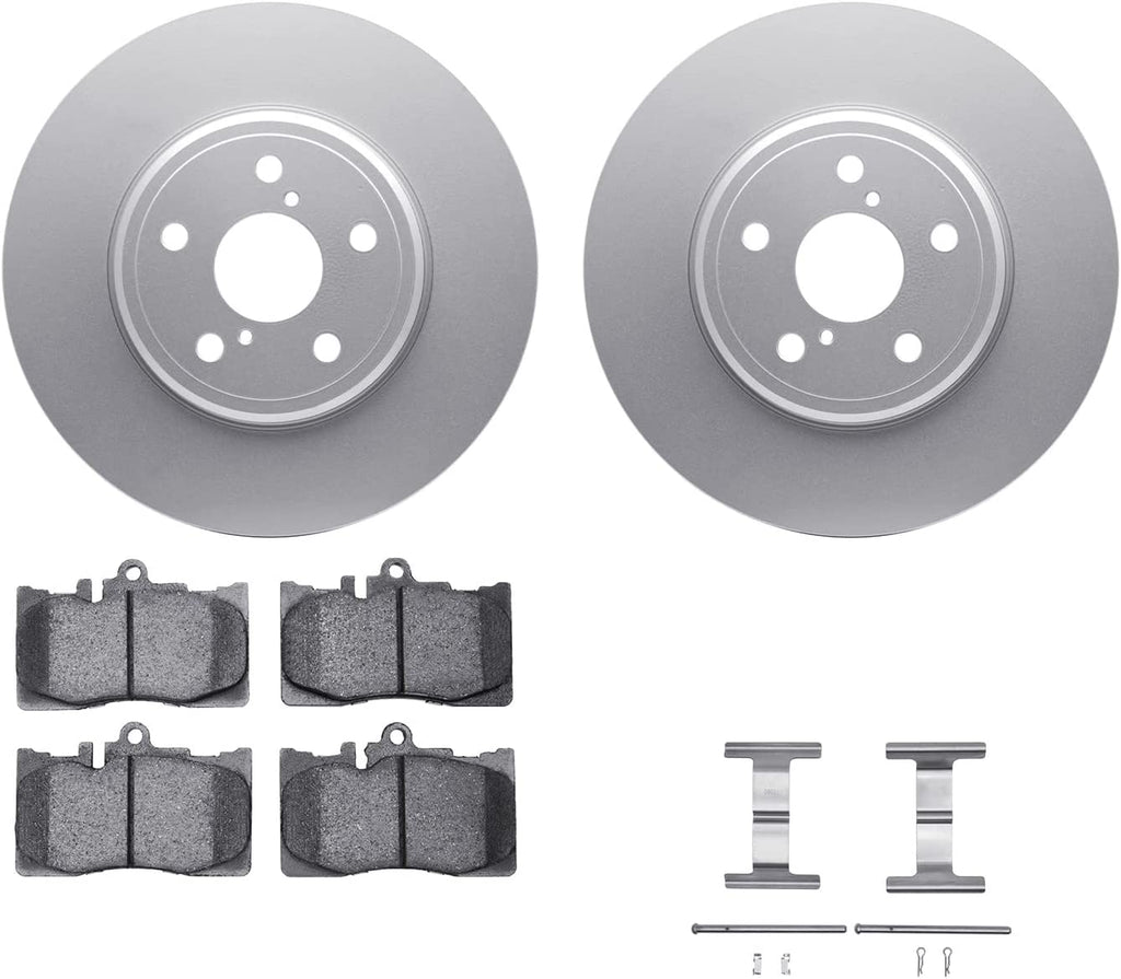 Front Geospec Brake Rotors with 5000 Advanced Brake Pads Includes Hardware 4512-75044