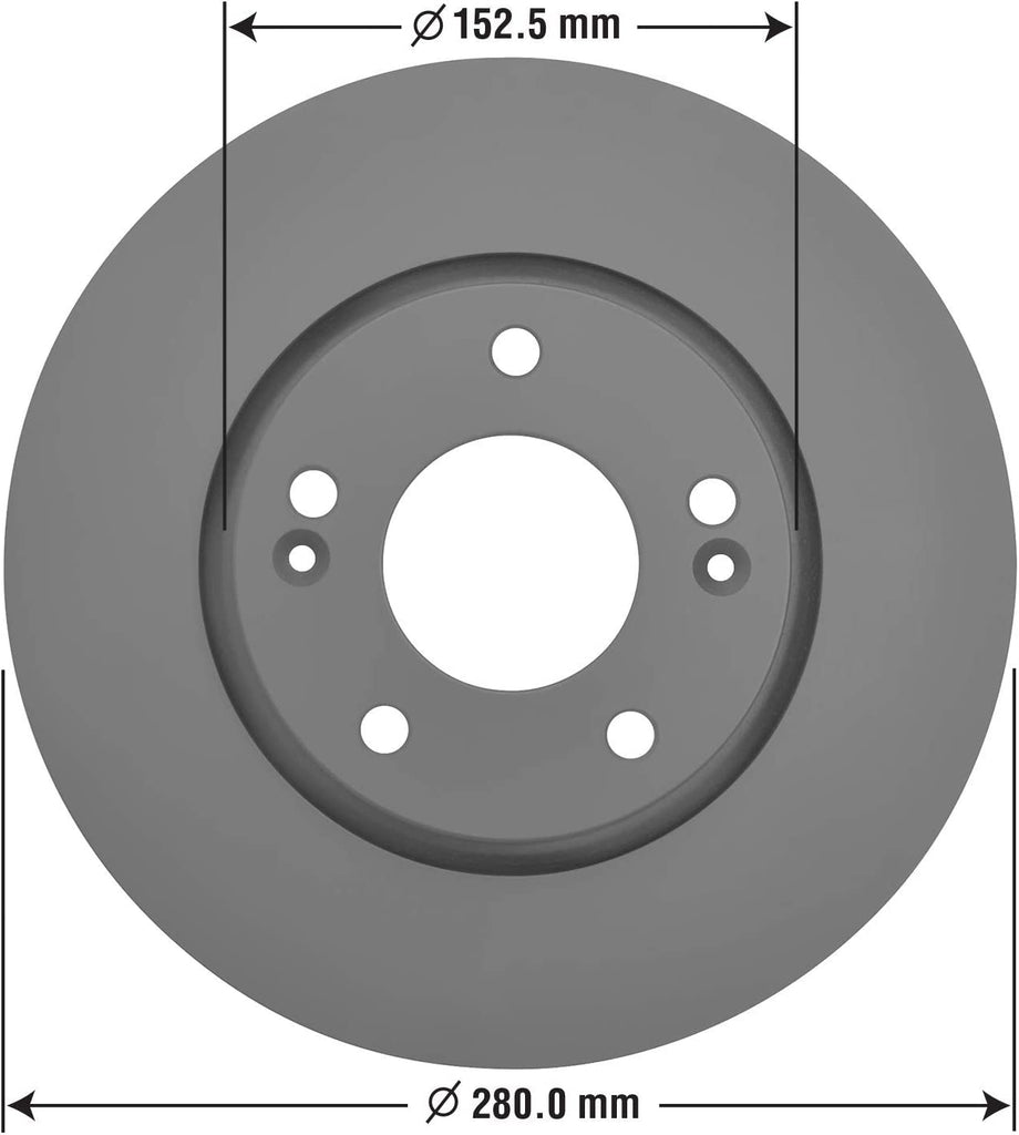 Front Brake Rotors Ceramic Pads Kit for Hyundai Tucson Elantra Goodyear PRK3614F