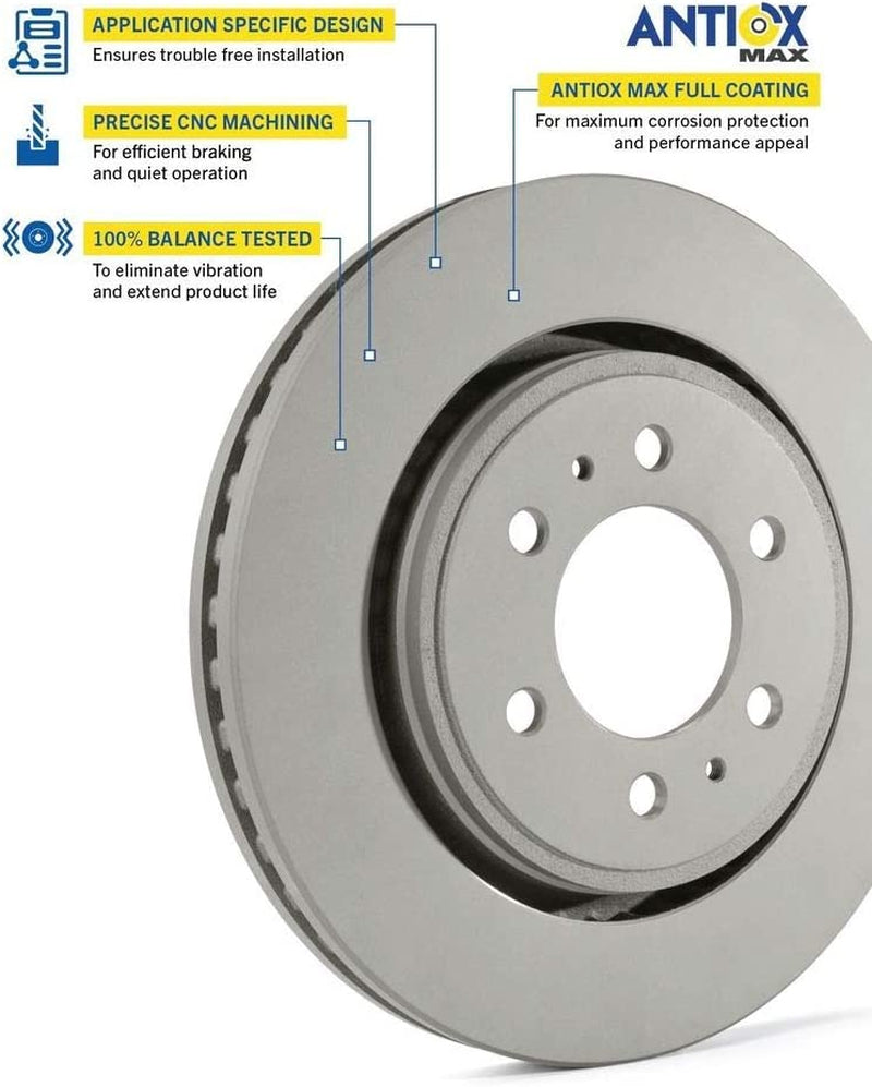 P212488GY, Premium Front Brake Rotor for Acuras and Hondas