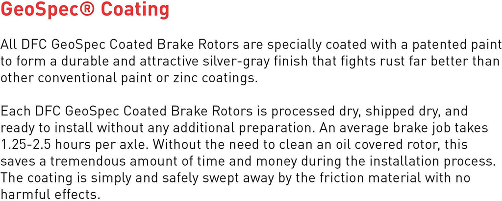 Front Geospec Brake Rotors 4002-59040