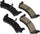 Centric Parts 102.06670 C-Tek Standard Metallic Brake Pad