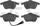 3000 Semi-Metallic Brake Pads 1311-0687-10-Front Set for 1999-2006 Volkswagen Golf, 1999-2010 Volkswagen Beetle, 2000-2005 Volkswagen Jetta, 2000-2006 Audi TT, 2000-2006 Audi