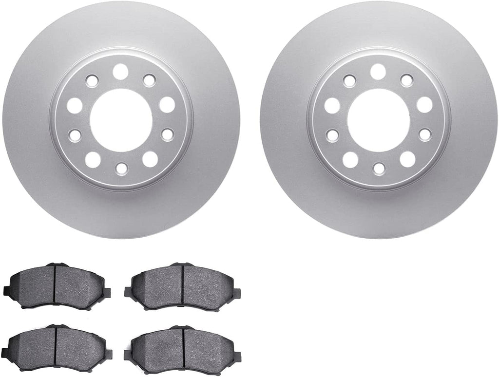 Front Geospec Brake Rotors with Heavy Duty Brake Pads 4202-42069