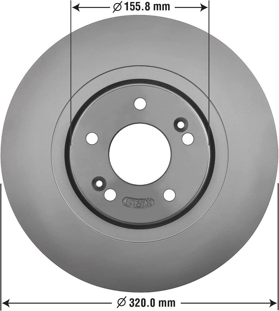 Front Brake Rotors & Ceramic Pads Kit for 2013-2019 Hyundai Santa Fe XL Goodyear