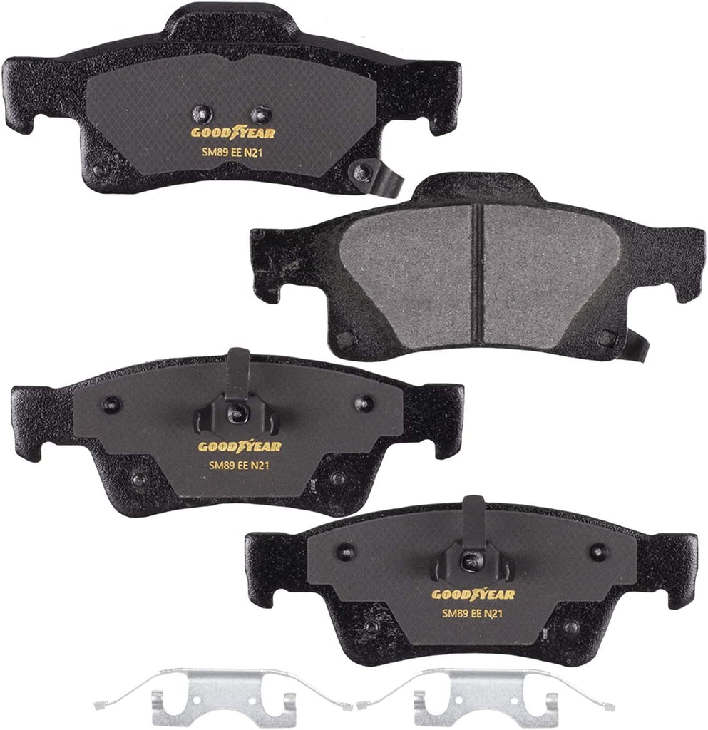 Rear Brake Pads for 2011-2020 Dodge Durango Jeep Grand Cherokee Goodyear D1498