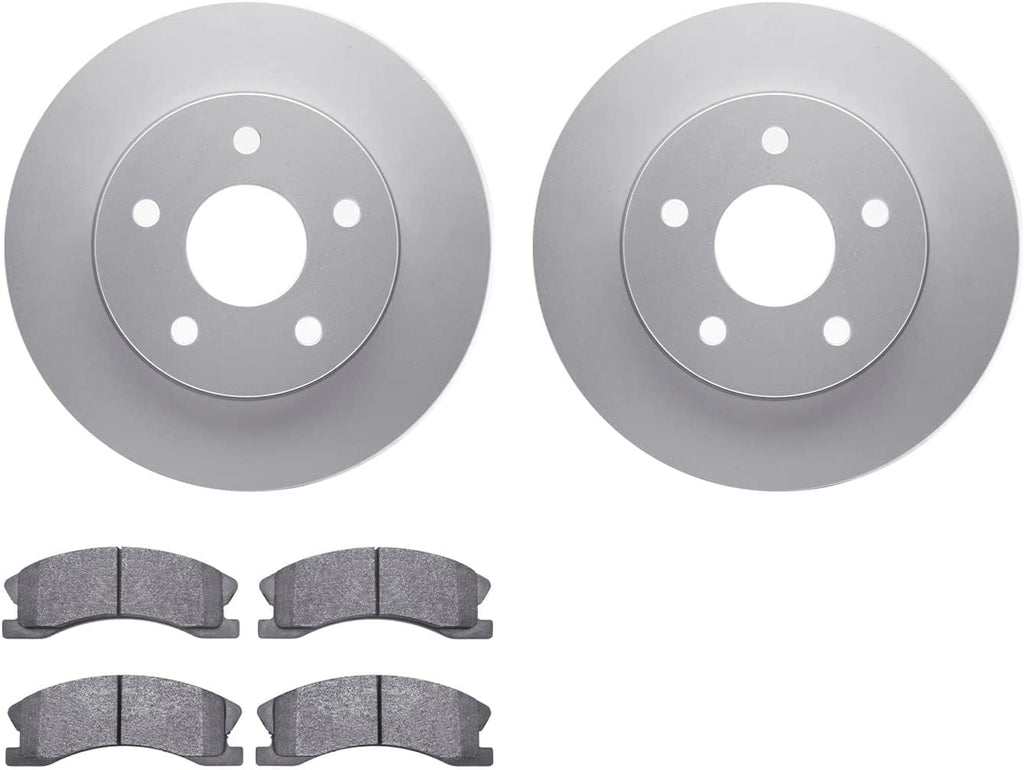 Front Geospec Brake Rotors with 5000 Advanced Brake Pads 4502-42077