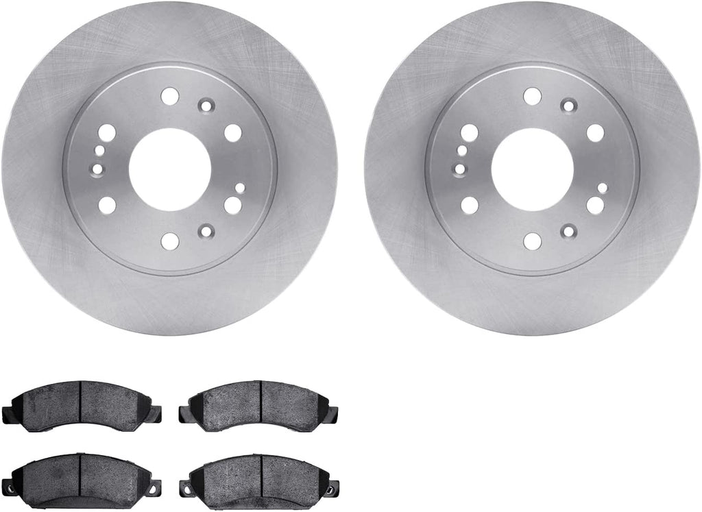 Front Brake Rotors with 5000 Advanced Brake Pads 6502-48291