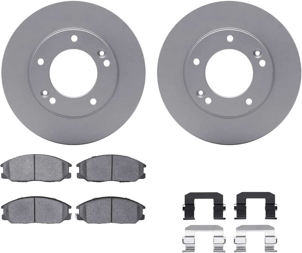 Front Geospec Brake Rotors with 5000 Advanced Brake Pads Includes Hardware 4512-21060