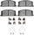 3000 Semi-Metallic Brake Pads and Hardware Kit