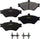 GYD659 Semi Metallic Front Brake Pads Vehicle Replacement Part for Ford Crown Victoria, Grand Marquis, Lincoln Town Car & More