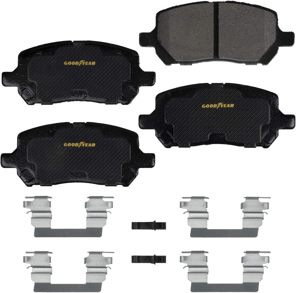 GYD956, Premium Ceramic Front Brake Pads for 2005-06 Ponitac G4, 2007-10 G5 and 2003-07 Saturn Ion