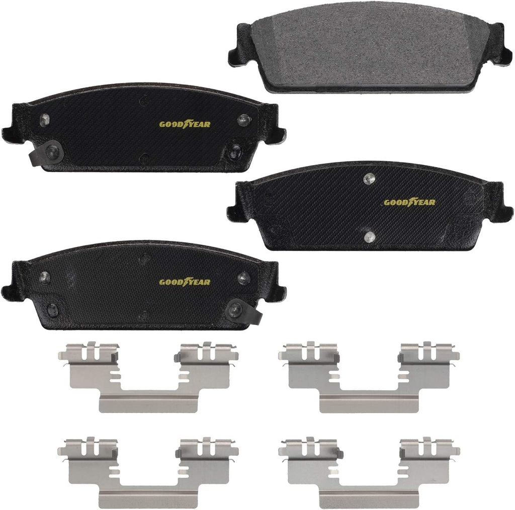 Vehicle Rear Brake Bundle with Truck and SUV Carbon Ceramic Rear Disc Brake Pads Set and Antiox Coated Rear Brake Rotors
