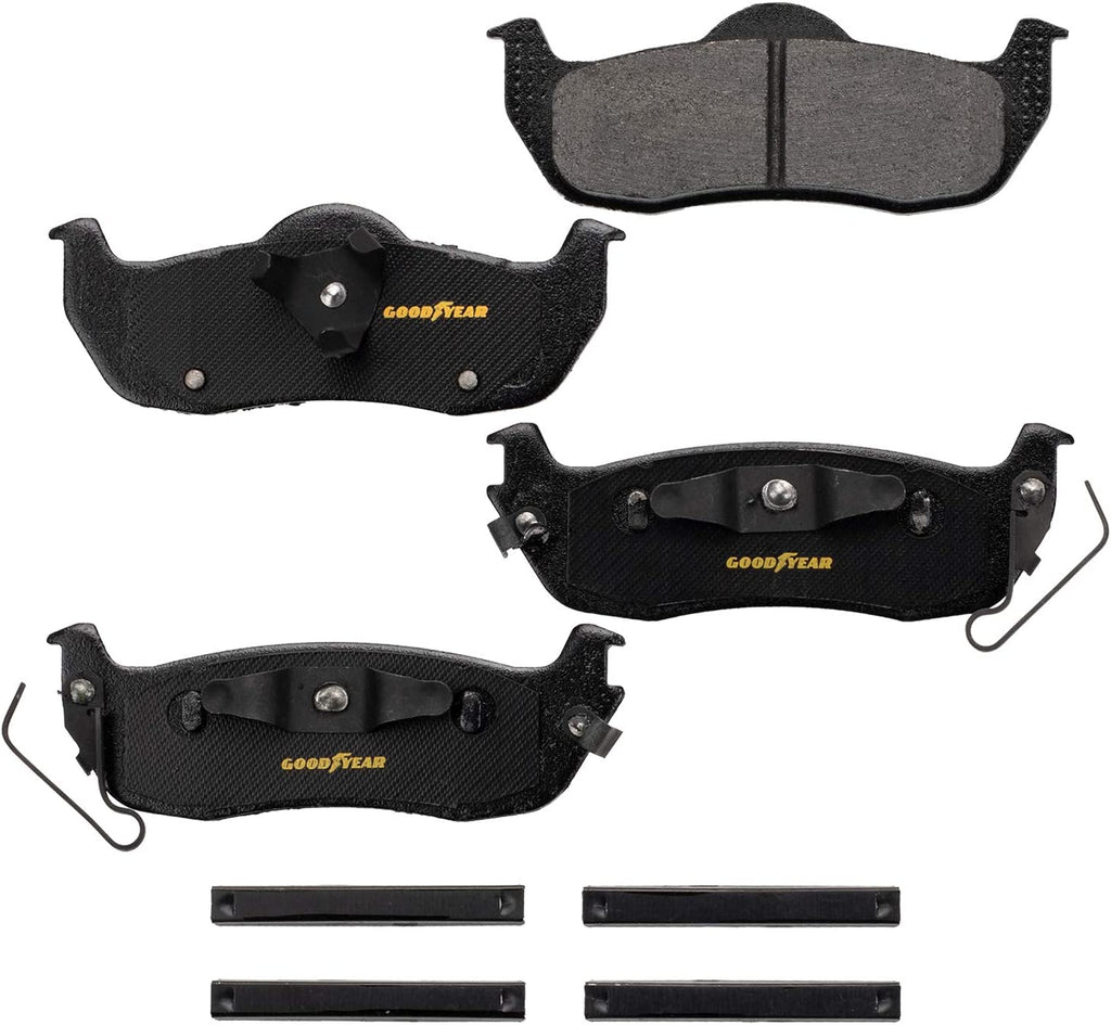 GYD1067 Truck and SUV Carbon Ceramic Rear Disc Brake Pads Set Vehicle Replacement Part for Ford F-250 and F-350 Super Duty