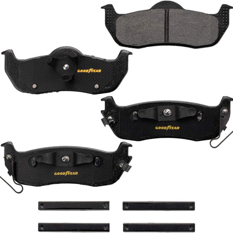 GYD1067 Truck and SUV Carbon Ceramic Rear Disc Brake Pads Set Vehicle Replacement Part for Ford F-250 and F-350 Super Duty