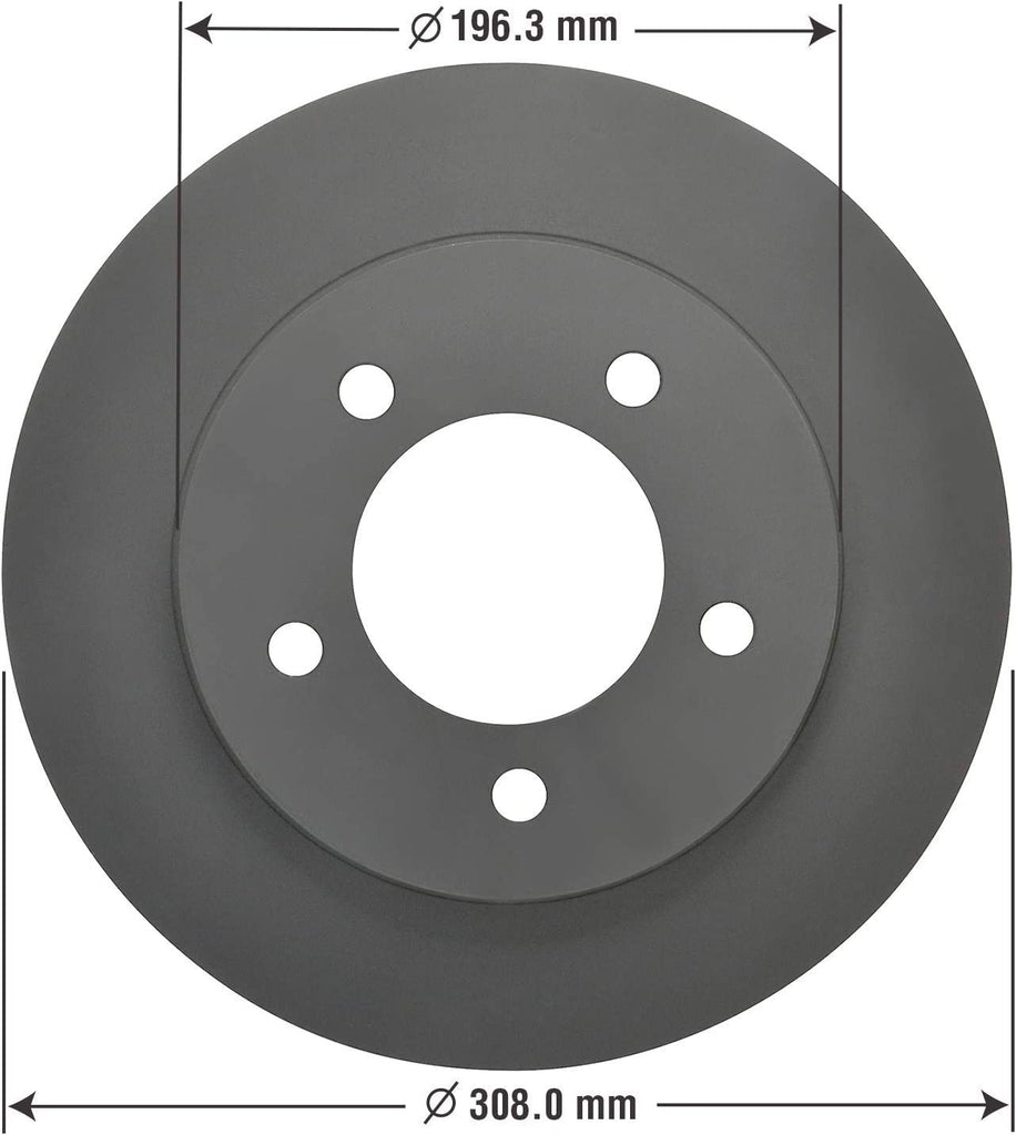 Front Brake Rotors & Ceramic Pads Kit for 97-04 Ford F-150 Goodyear PRK54735F