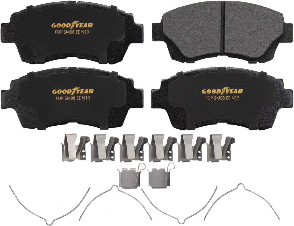 Front Brake Rotors & Ceramic Pads Kit for 92-03 Toyota Lexus Goodyear PRK75824F